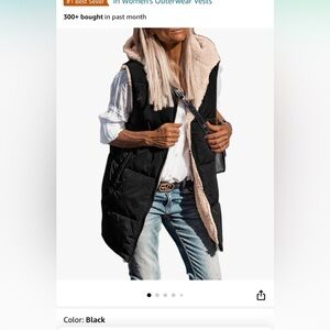 Prettygarden mid length puffer vest